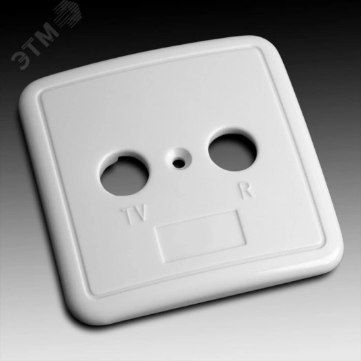 Крышка декоративная на розетки серии TR и TS цвет (слоновая кость)