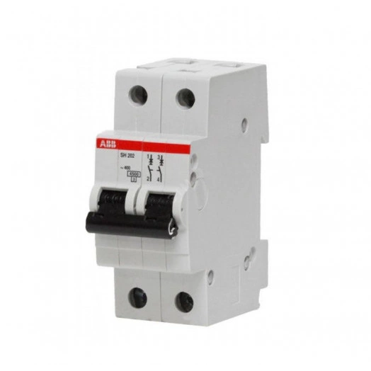 Выключатель автоматический двухполюсный 6А С SH202 6.0кА