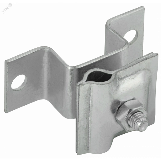 Держатель-зажим соединительный проводника круглого 6-10мм опорный L=30-40мм оцинкованная сталь IEK