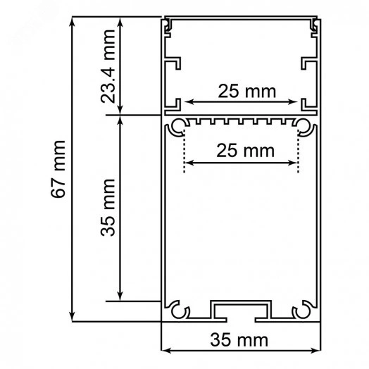 Профиль накладной алюминиевый 2м серебро матовый экран 2 заглушки 4 крепежа для светодиодных лент Feron