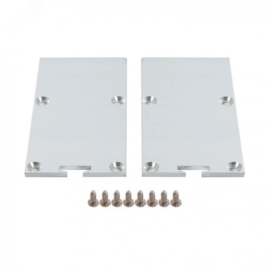 Профиль накладной алюминиевый 2м серебро матовый экран 2 заглушки 4 крепежа для светодиодных лент Feron