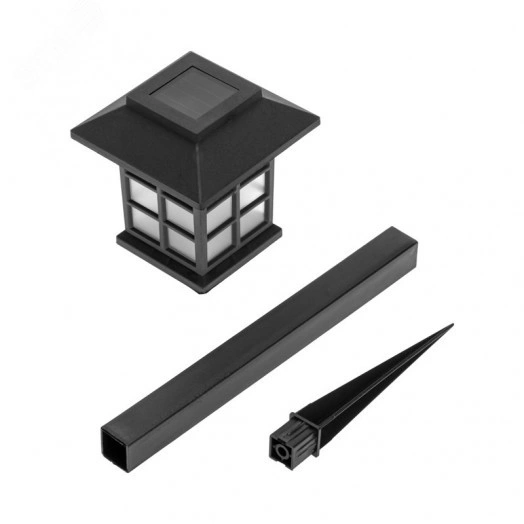 Светильник грунтовый Дуфу, 4000К, встроенный аккумулятор, солнечная панель, коллекция Пекин, комплект 4 шт.