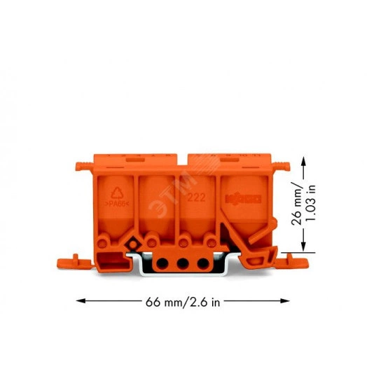 Адаптер монтажный для клемм 222 серии