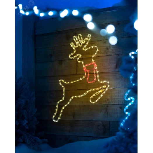 Дюралайт светодиодный LEDх72/м желтый трехжильный кратно 2м бухта 50м