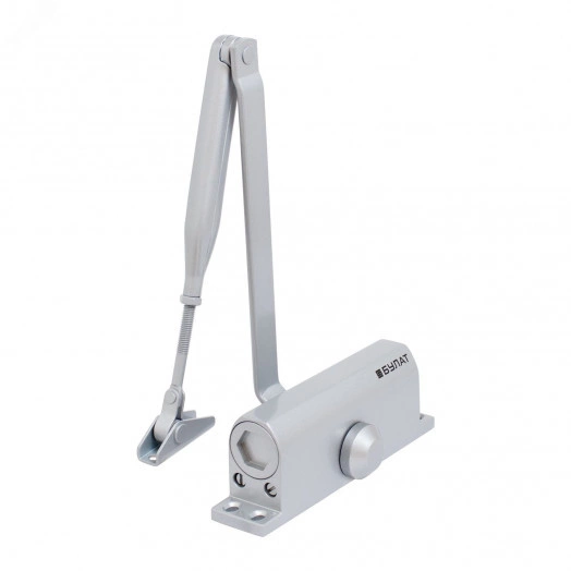 Доводчик дверной БУЛАТ ULTIMATE ДД-100 A-S (40-120 кг) серебро, морозостойкий