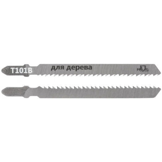 Полотна для лобзика, T101B, по дереву, HCS, 100 мм, 2 шт.