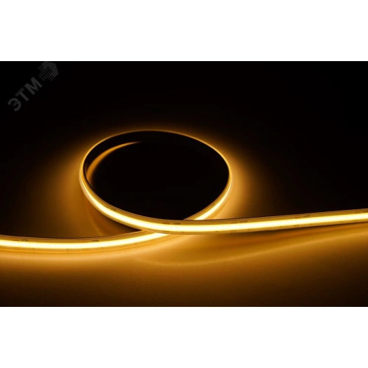 Лента LED 15W/m 24V 3000K 5м х10 мм IP54 SMD COB 480LED/m (упаковка 5м)