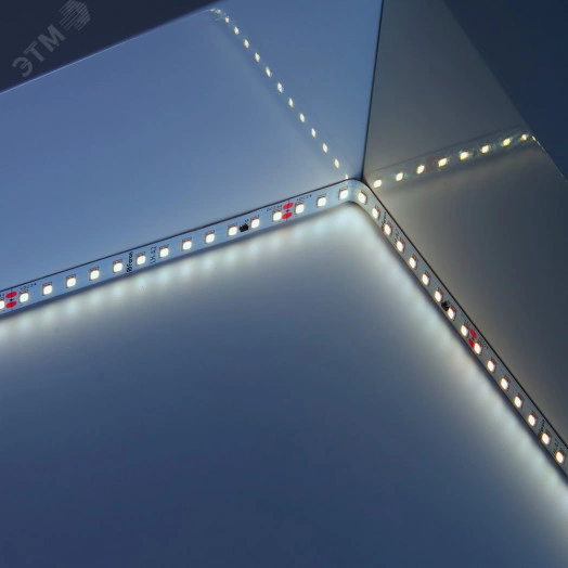 Лента светодиодная стабилизированная LEDх120/м 20м 9.6w/m 24в дневной