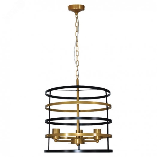 Светильник Абелла 231 черн. зол. НСБ 01-3х60-167 Е27 ИМ подвесной