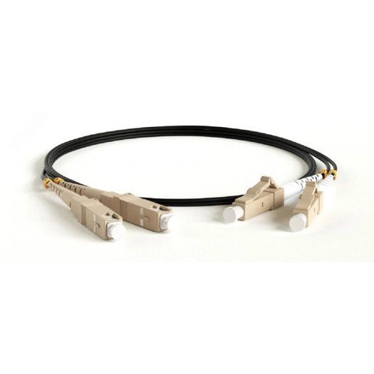 Патч-корд волоконно-оптический (шнур) MM 62.5/125.LC-SC. 2.0 мм. duplex. LSZH. 200 м. черный