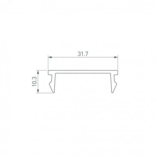 Экран LINE-S-W32-2000 OPAL (Arlight, Пластик)