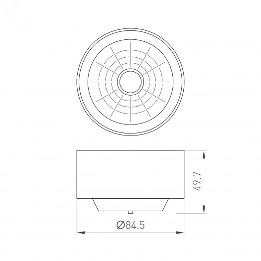 Рефлектор с посадочным кольцом LGD-REFLECTOR-RING-R85 (WH) (Arlight, Металл)