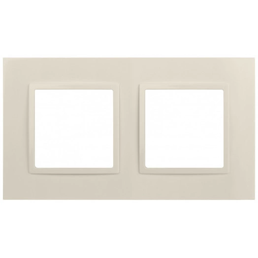 Рамка для розеток и выключателей Elegance 14-5012-02 Classic, на 2 поста, слоновая кость