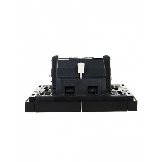 FORTE&PIANO Выключатель 2-клавишный 10А FP105 черный IEK