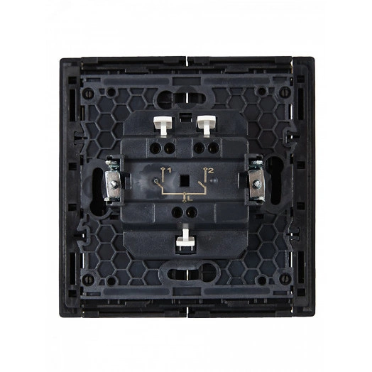 FORTE&PIANO Выключатель 2-клавишный 10А FP105 черный IEK