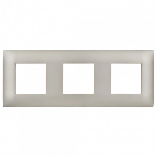 SKANDY Рамка 3-местная SK-F03Sh шампань IEK