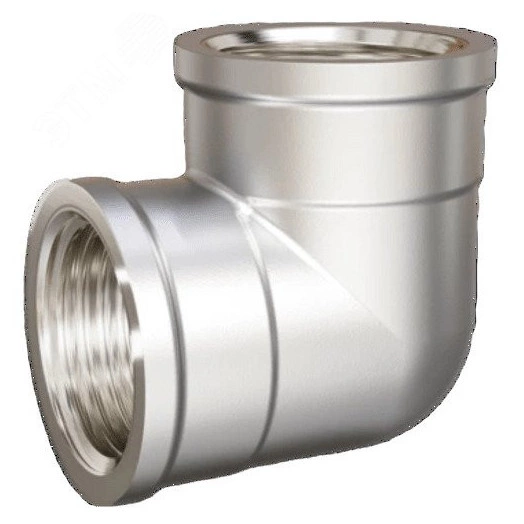 Угол 90 гр 1 1/2' ВР/ВР латунь никель