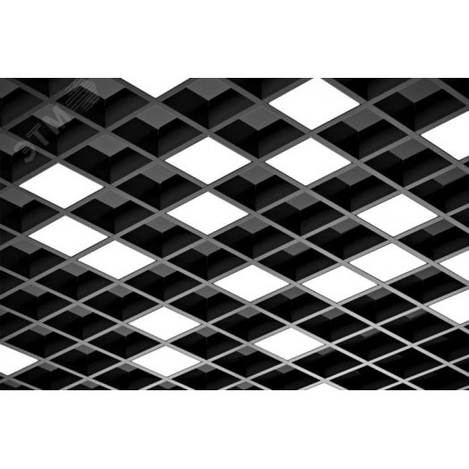 ДВО-3002 О 72Вт 4000К 140х140х40 Грильято комплект 4 шт IP40 LUMA EKF