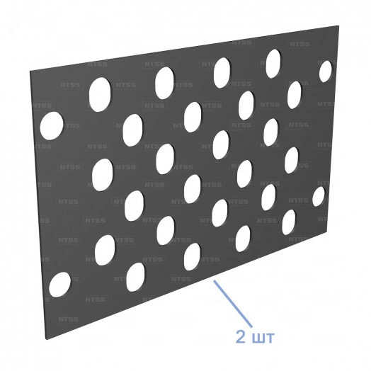 Кросс NTSS STANDART оптический настенный частично укомплектованный 48 портов FC/ST (планка FC/ST 24 порта - 2шт. сплайс-кассета-2шт) черный RAL 9005