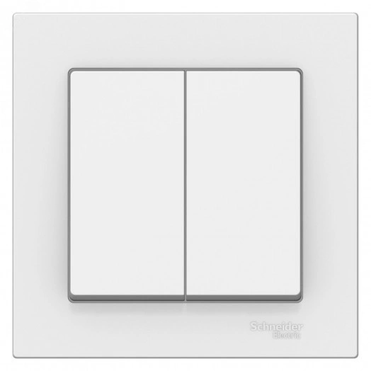 ATLASDESIGN 2-клавишный ВЫКЛЮЧАТЕЛЬ, сх.5, 10АХ, в сборе, ЛОТОС