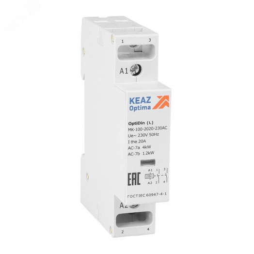 Контактор модульный OptiDin MK-100-2020-230AC (L)
