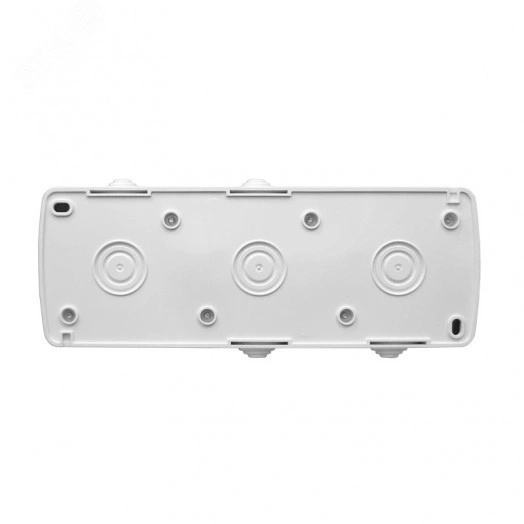 Клио блок наружный горизонтальный: выключатель одноклавишный + розетка двухпостовая с прозрачной крышкой, IP54, с/з, 16А, 220В, белый