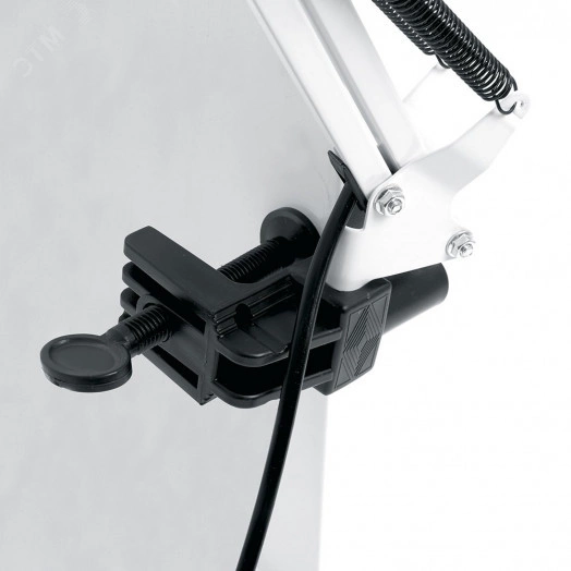 Светильник настольный 60w Е27 на струбцине черный