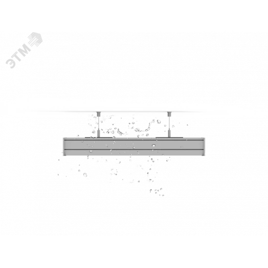 Светильник светодиодный Mercury Pro накладной 15 Вт 4000 К 1010х65х65 мм IP54 RAL9005 черный муар с рассеивателем опал