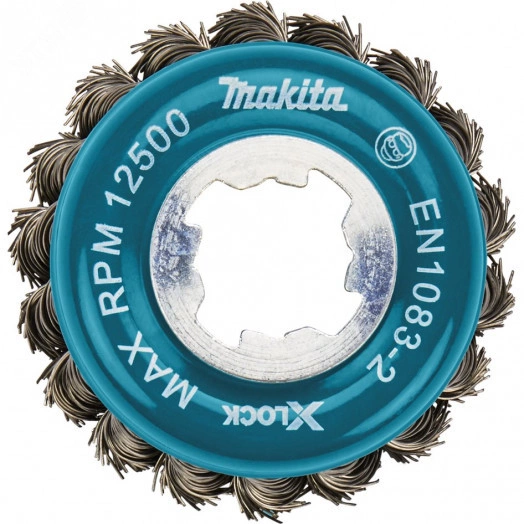 Щетка проволочная чашечная X-lock (d80 мм, толщина проволоки 0,5 мм, пучки, нерж.)