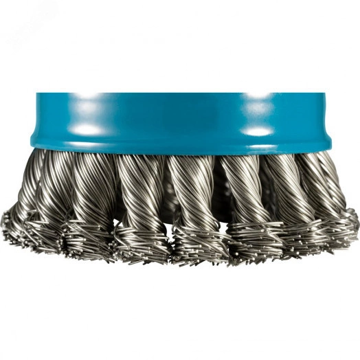 Щетка проволочная чашечная X-lock (d80 мм, толщина проволоки 0,5 мм, пучки, нерж.)