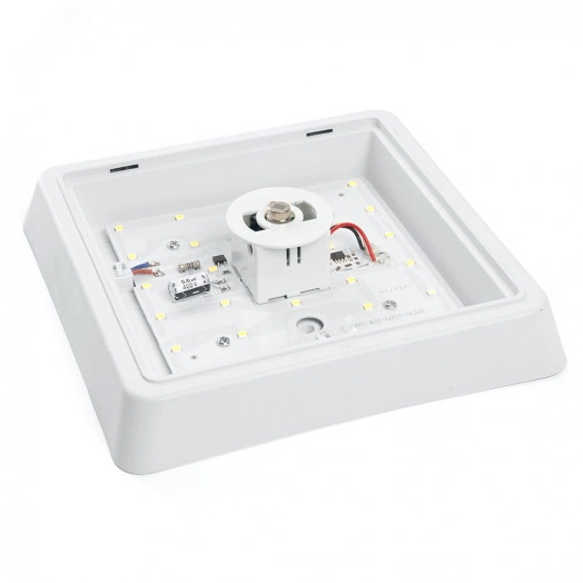 Светильник светодиодный ДБО-20w с датчиком 4000К 1600Лм квадратный белый