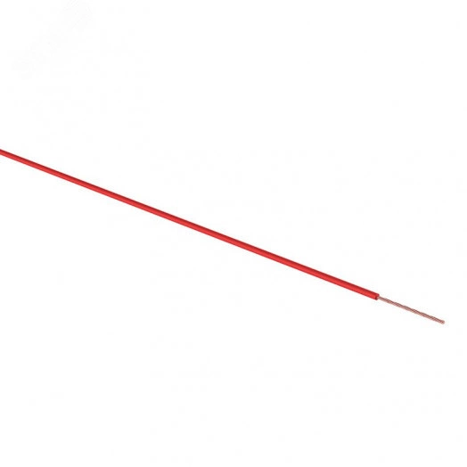 Провод ПГВА 1х0.75 мм2, красный, бухта 100 м,