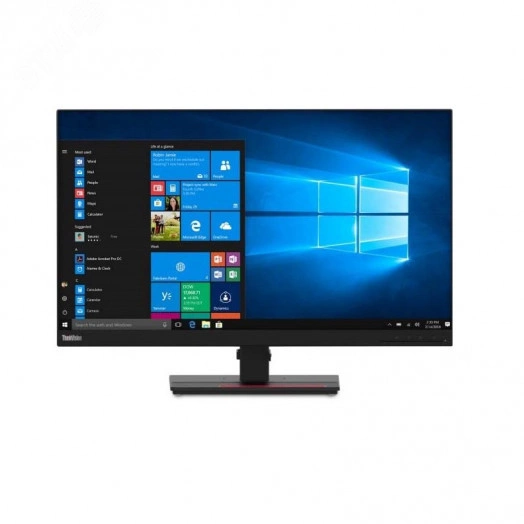 Монитор для компьютера 27'' IPS, 2560x1440, 4мс, HDMI1.4, DP1.2, USB-C, ThinkVision T27h-2L