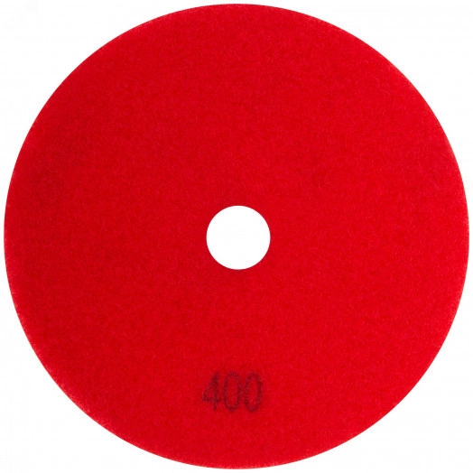Круг алмазный гибкий шлифовальный АГШК (липучка), влажное шлифование, 125 мм, Р 400