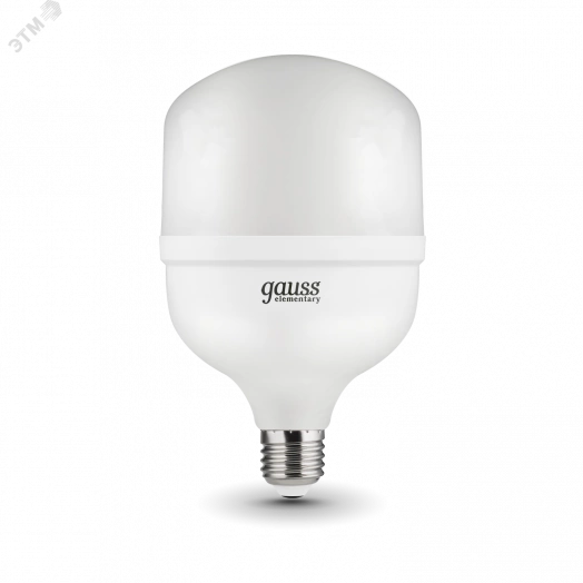 Лампа светодиодная LED 40 Вт 3150 Лм 6500К холодная E27/E40 T120 Promo Elementary Gauss