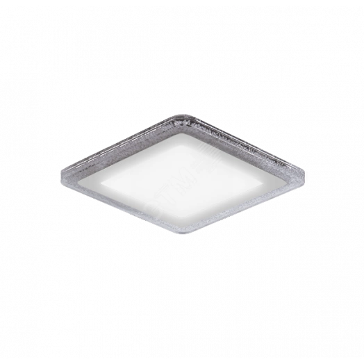 Светильник светодиодный встраиваемый ДВО-12+4 Вт 1200 Лм 4000К Квадрат IP20 3 режима LED монтажный d170 мм 192х192х31 мм 180-265 В Bubbles Gauss