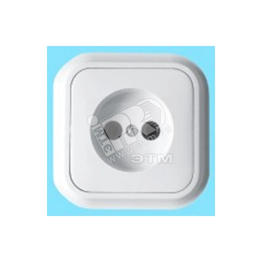 Розетка штепсельная одноместная без заземления скрытой установки