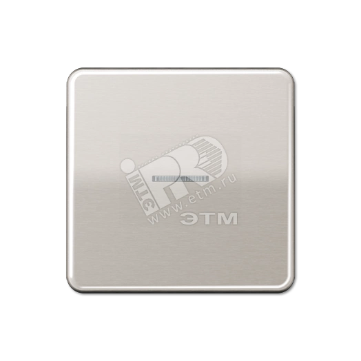 Клавиша с окошком для выключателя с подсветкой  платина