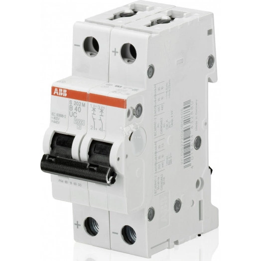 Выключатель автоматический двухполюсный 202M C10UC