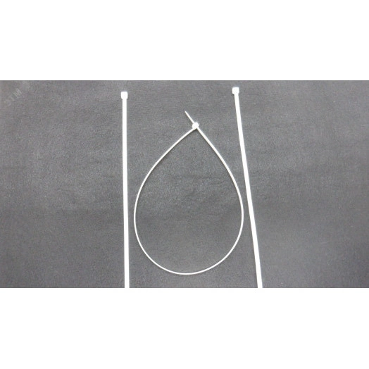 Хомут-стяжки ленточные 5x500 (4,8x500) бел