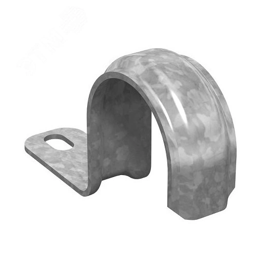 Скоба кабельная однолапковая 14-15, толщ. 1,0 мм, гальван. цинк