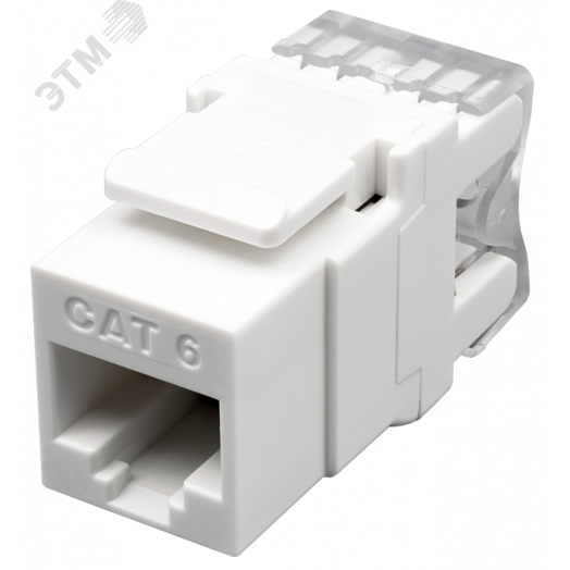 Заделка инструментальная Keystone Jack 8P8C (RJ-45) UTP Cat.6 180°