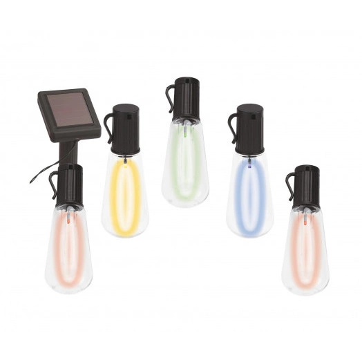 Садовая гирлянда 10 подсвечиваемых  светодиодами лампочек.Общая длина от солнечной ERAGS012-04 ЭРА