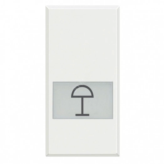Axolute Клавиши с подсветкой для выключателей AXIAL 1 модуль символ Настольный свет белый