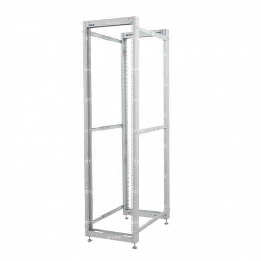 Стойка серверная NTSS OR двухрамная 24U 600-1000мм, комплект ножек, серый RAL 7035