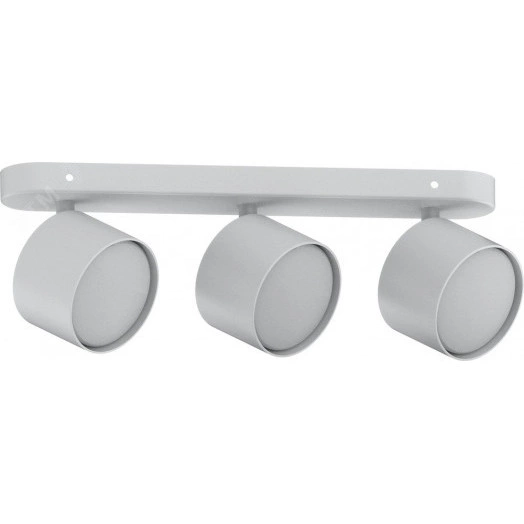 Светильник ДБО 3хGX53 без ламп наклонный белый