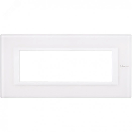 Axolute Накладки декоративные прямоугольные White/белое стекло на 6 модулей