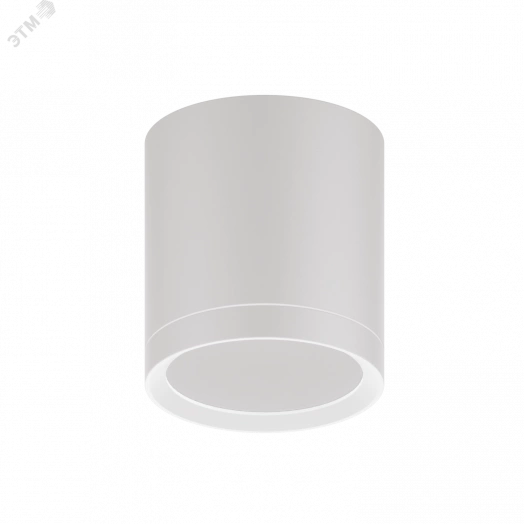 Светильник светодиодный ДПО 6 Вт 400 Лм 300К цилинндр накладной 170-240 В 68х75 мм IP20 белый с рассеивателем LED Overhead Gauss