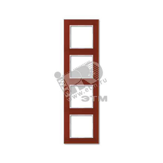 Рамка 4-я для горизонтальной/вертикальной установки  Серия- ACreation  Материал- стекло  Цвет- красный