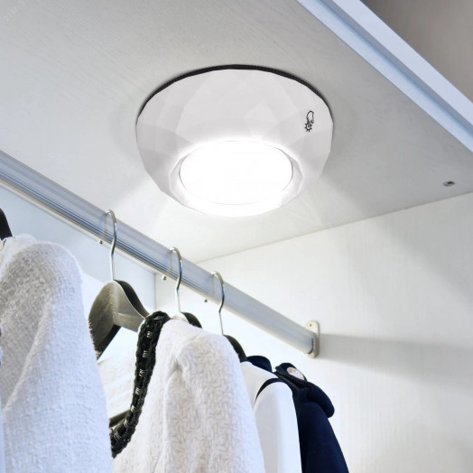 Фонарик туристический кемпинговый на липучке на батарейках 3хААА в палатку, сенсорный, беспроводной SB-508 Луна ЭРА